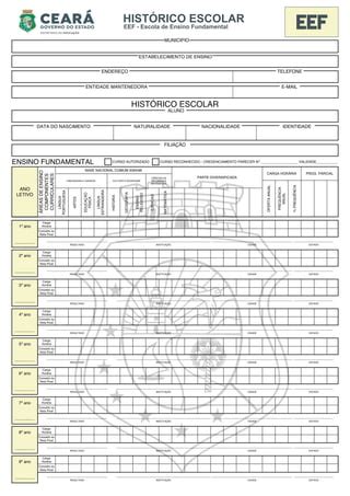 Historico Escolar EEF NOVO EDITÁVEL pdf