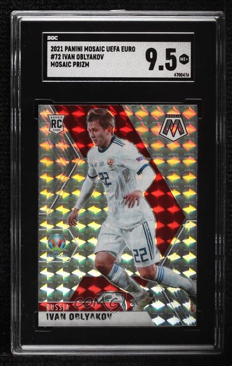 2021 Panini Mosaic UEFA Euro 2020 Silver Mosaic Prizm 72 Ivan