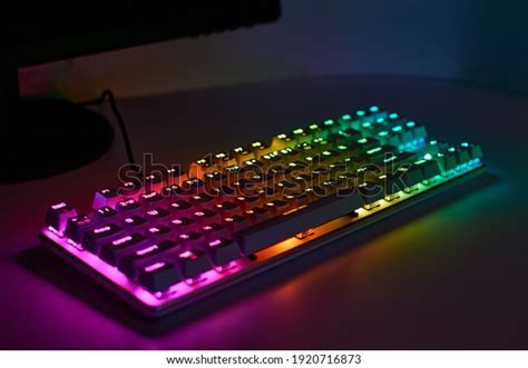 Gaming Keyboard Rgb Light White Mechanical Stock Photo 1920716873 | Shutterstock