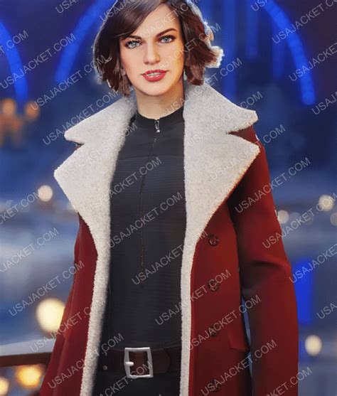 Order World Of Tanks Holiday Ops Milla Jovovich Shearling Coat