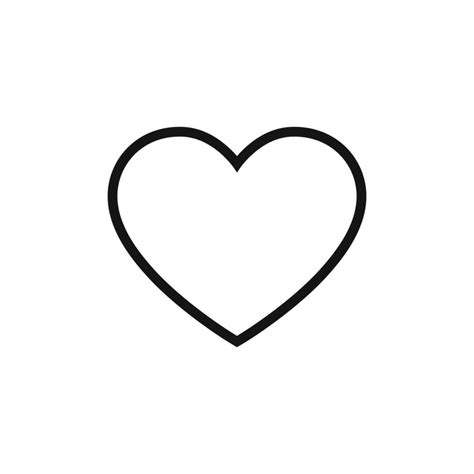 Heart Icon Concept Of Love Linear Heart Icon Vector Art At