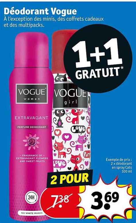 Promo Déodorant Vogue chez Kruidvat iCatalogue fr