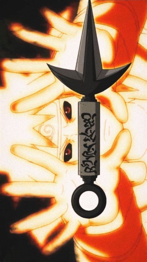 An Anime Character Holding A Knife In Front Of His Face