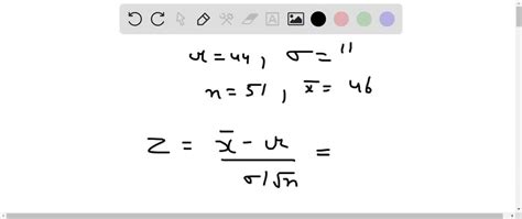 Solved Calculate The Standard Score Z Score Of The Given Sample Mean Round Your Answer To Two