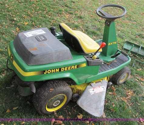 John Deere Sx75 Lawn Mower In Harrisonville Mo Item E5663 Sold Purple Wave