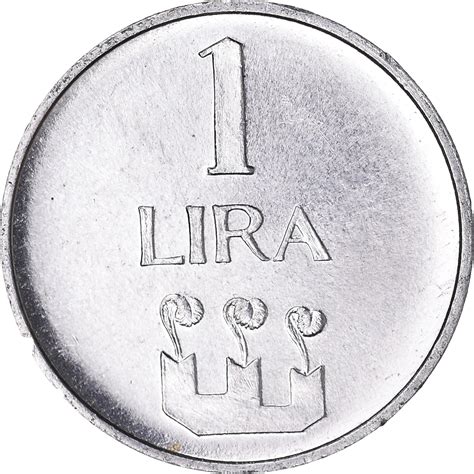 Coin San Marino Lira 1972 Aluminum KM 14 European Coins