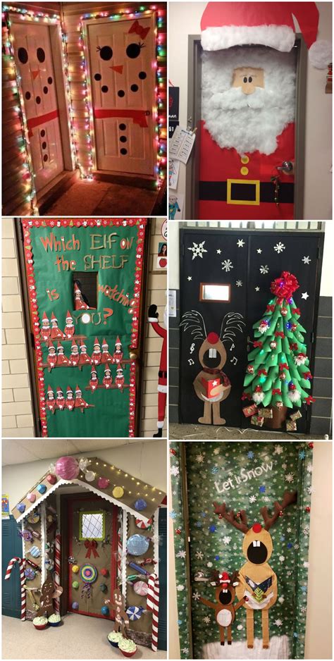 7 Festive Christmas Winter Classroom Door Ideas