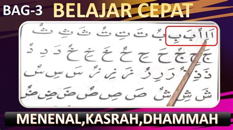 Cara Cepat Belajar Membaca Al Quran Tentang Harakat Fathah Kasrah