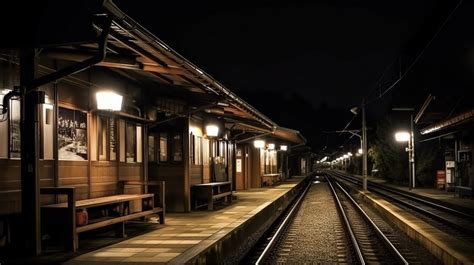 Train Station At Night Backgrounds | JPG Free Download - Pikbest