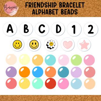 Friendship Bracelet Bulletin Board Kit Alphabet Beads Classroom Decorations