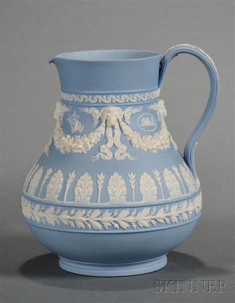 Wedgwood Solid Light Blue Jasper Jug Wedgwood Pottery Wedgwood