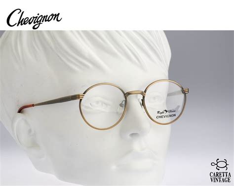 Vintage Round Eyeglasses Chevignon Brentwood 90s Unisex Small Round Optical Frame Nos Women