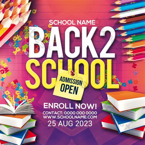 Back To School Flyer Psd Free Download Pikbest