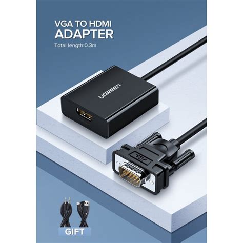 Ugreen Cm269 Vga Na Hdmi Adapter Mikro Usb Velteh Doo