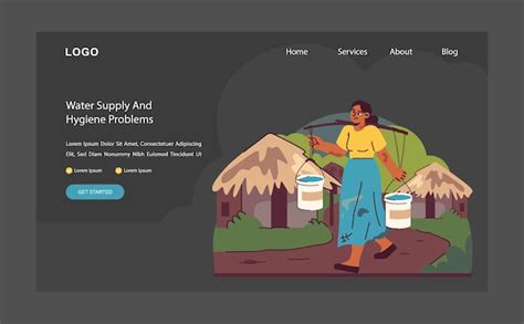 Premium Vector Global Water Crisis Theme A Powerful Illustration