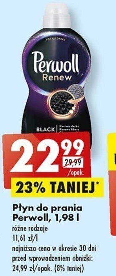 Promocja Płyn do prania Perwoll 1 98 w Biedronka