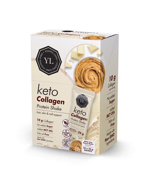 YL Keto Collagen Protein Shake Sachets Youthful Living