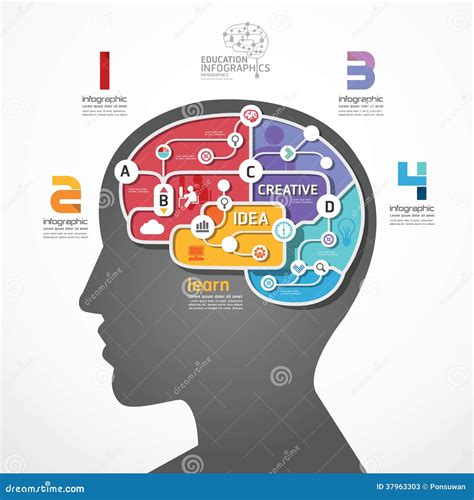 Template Brain Logos Royalty Free Stock Image