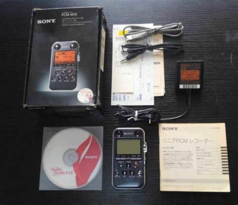 Sony Pcm M B Black Audio Linear Pcm Recorder From Japan Used Ebay