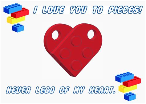 Lego Valentines Card In 2024 Lego Card Lego Valentines Valentines