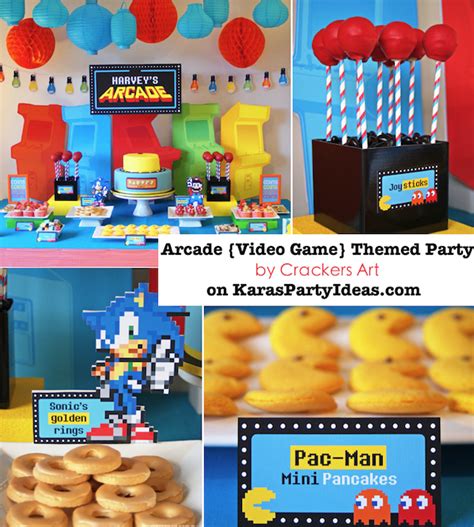 Kara's Party Ideas Arcade {Video Game} Themed Birthday Party! | Kara's ...