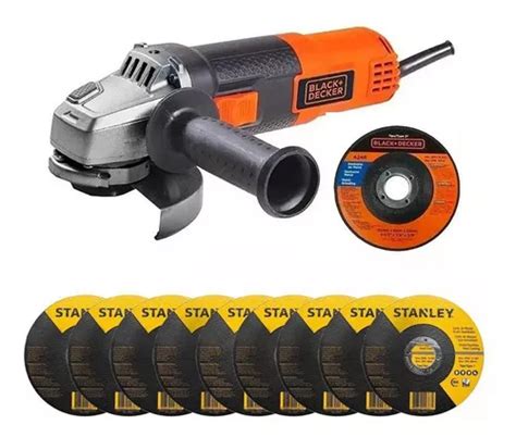 Esmeriladora Angular Black Decker G7 20 De 60 Hz Color Naranja 820 W