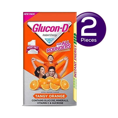 Glucon D Instant Energy Health Drink Tangy Orange Refill 200 Gms Combo