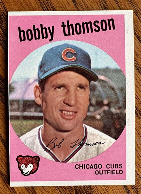 1959 Topps Bobby Thomson 429 Chicago Cubs NM OC EBay