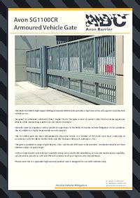 Sg Cr High Security Sliding Armoured Vehicle Gate Avon Barrier