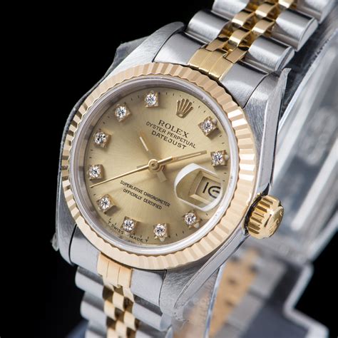 Rolex Oyster Perpetual Datejust Ref 69173 Diamonds 26mm MD Watches