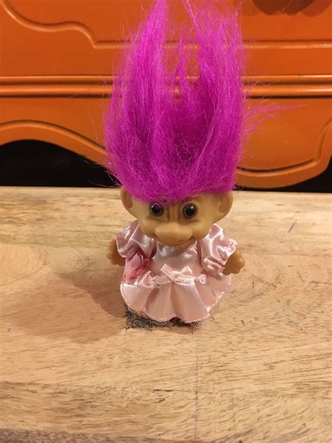 Vintage Purple Hair Troll Doll Russ Troll Doll Purple Hair Rare Vintage