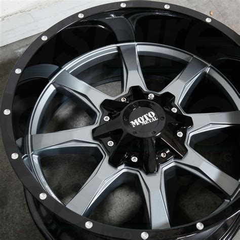 One X Moto Metal Mo X X Gunmetal Black Wheels Rims