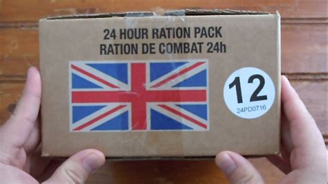 Mre Review British 24 Hour Ration Orp Menu 12 Pt 1 Youtube