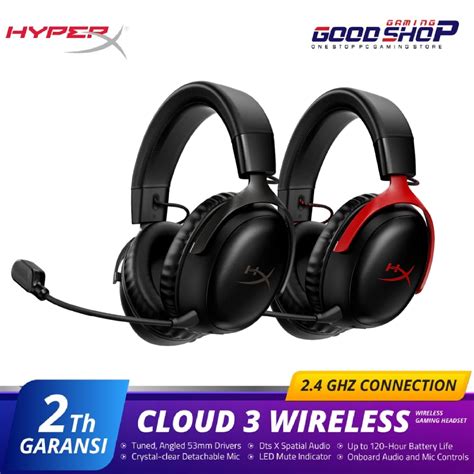 jual hyperx cloud  wireless cloud iii wireless gaming headset