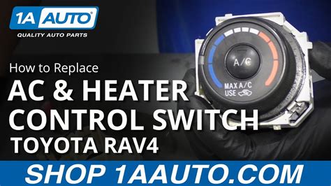 How To Replace Ac Heater Control Switch Toyota Rav Youtube