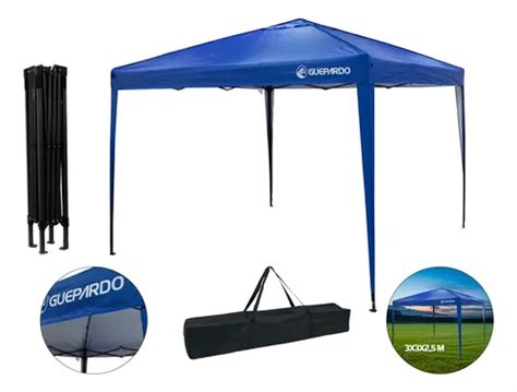 Tenda Gazebo X Sanfonada Azul Bolsa Parcelamento Sem Juros