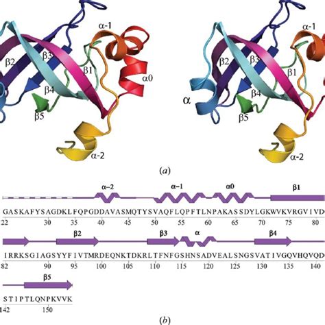 Superimposition Of The Crystal Structure Of KPN03535 Red On OB Fold