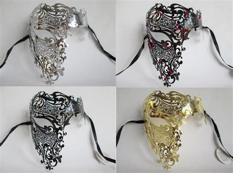 Laser Cut Skull Evil Venetian Masquerade Mardi Gras Half Mask