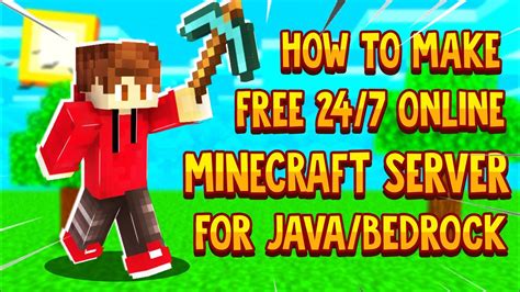 How To Make Free 247 Minecraft Server Hosting Javabedrock 2021