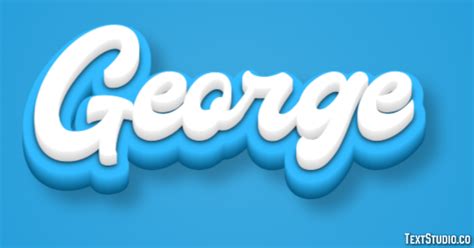 George Text Effect And Logo Design Name