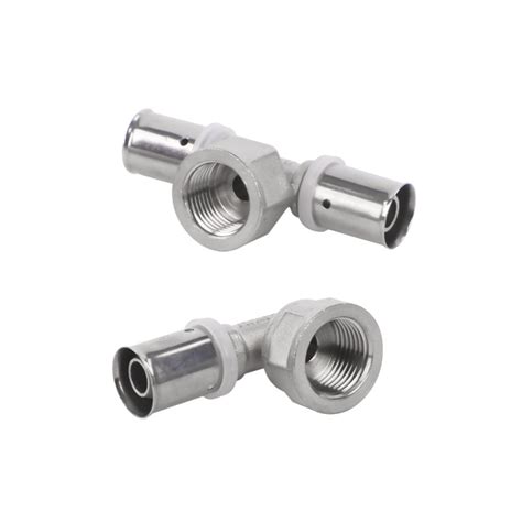 Nickel Plated Pex Fittings Brass Press Fitting Underfloor Heating Press