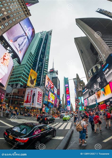 time square day time cityscape editorial photography image  busy