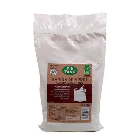 Harina De Arroz Organico 500 Gr Yin Yang