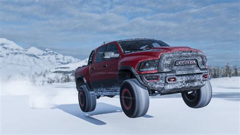 2017 RAM 1500 REBEL TRX WINTER OFFROADING FORZA HORIZON 4 YouTube