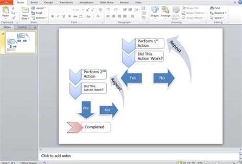 Cómo Crear Un Diagrama De Flujo Utilizando Smartart En Powerpoint 2010