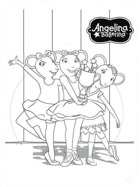 Angelina Ballerina Coloring Pages