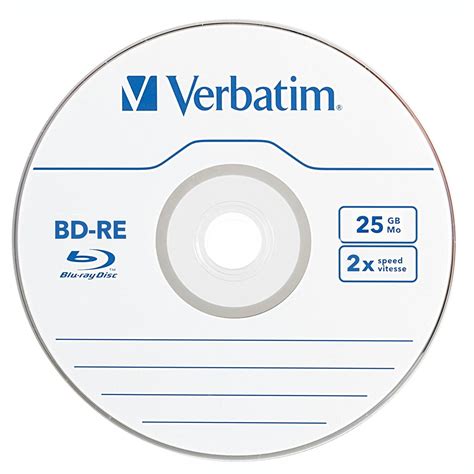 009 989 1x10 VERBATIM BD RE Blu Ray Rewritable Discs