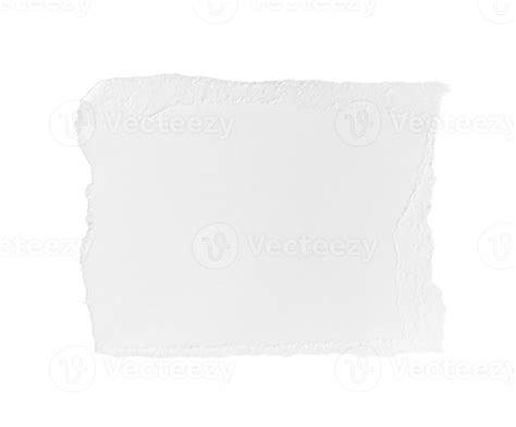 pedaço de papel rasgado branco isolado em arquivo png de fundo