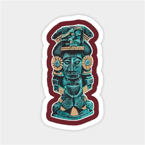 Maya Statue Mayan Art Magnet Teepublic