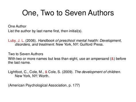 Apa 7 Book Citation Multiple Authors Apa Style Cite Several Authors